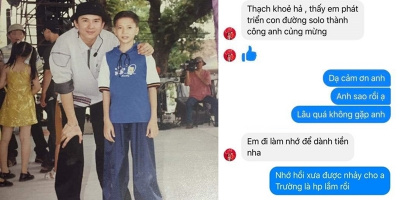 Đan Trường chủ động nhắn tin hỏi thăm cho S.T Sơn Thạch sau gần 20 năm