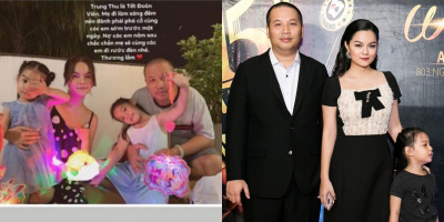 Phạm Quỳnh Anh - Quang Huy tái hợp đón Trung thu cùng hai con gái cưng