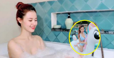 Midu diện đồ bơi 2 mảnh sexy để lộ vòng 1 siêu khủng, CĐM: "Có gì đó sai sai"