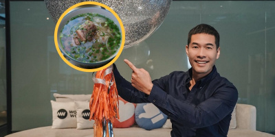 Ngôi sao truyền thông Thái Lan Woody thích thú với món phở Việt Nam