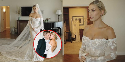 Toàn cảnh hậu trường Hailey diện váy cưới khiến Justin mê mẩn
