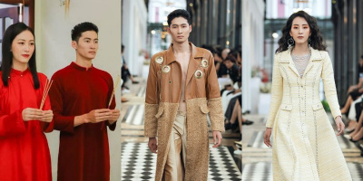 Cặp đôi Next Top hôm trước ăn hỏi, hôm sau catwalk show Lê Thanh Hòa