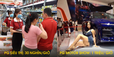 Choáng với sự chênh lệch lương của PG: Làm motor show 1 triệu/giờ