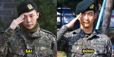 G-Dragon bị chỉ trích vì động tác chào sai tư thế chuẩn quân đội
