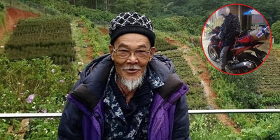 Cụ ông 72 tuổi đi phượt bằng xe máy mang theo bình oxi và thuốc