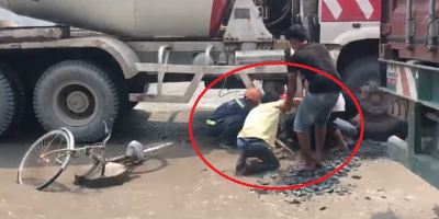 Mẹ tử vong thương tâm vì né vũng nước, các con gào khóc ở hiện trường