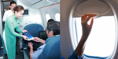 Bật mí về tiếp viên hàng không: Mở cửa sổ mà không cần đánh thức khách