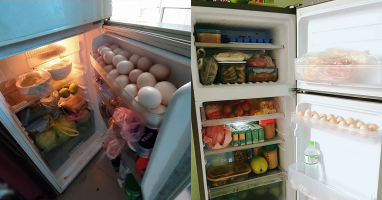 Cuộc sống sinh viên xa nhà và chiếc tủ ngập tràn thức ăn mẹ gửi