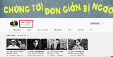 Kênh 1977 Vlog đã chạm tay vào Nút Vàng YouTube với vỏn vẹn 4 video