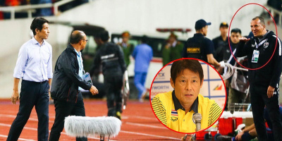HLV Nishino xin lỗi thầy Park vì hành động khiếm nhã của trợ lý
