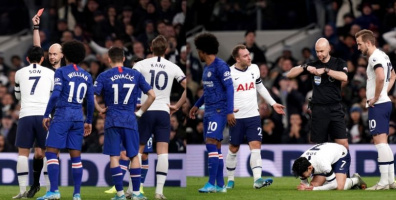 Son Heung-min nhận thẻ đỏ, lập cột mốc đáng xấu hổ tại Premier League