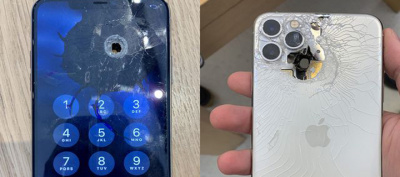 iPhone 11 Pro Max bị đạn xuyên thủng nhưng vẫn họat động như thường