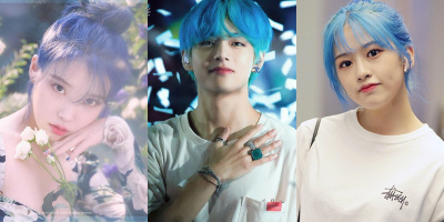 IU, V(BTS) cùng loạt idol phát sốt với màu tóc xanh dương nổi bật
