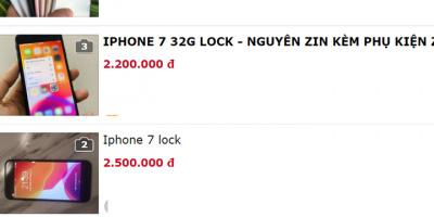 iPhone 7 giá 2 triệu bất ngờ được rao bán ồ ạt tại Việt Nam