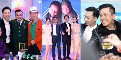 Sao Việt nô nức dự tiệc đầy tháng của đôi quý tử nhà MC Thành Trung