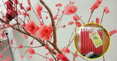 Trend hoa đào handmade: Chỉ dùng bằng nến, đơn giản dễ làm