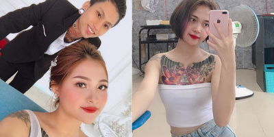 Hot girl Gia Lai được chồng xăm kín ngực: Hầm hố nhưng vẫn đam mê