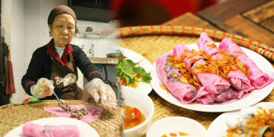 Bánh cuốn thanh long đỏ ở Hà Nội: Đã ngon còn độc lạ bảo sao hút khách