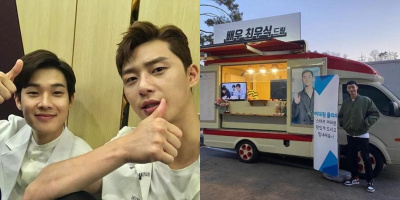Park Seo Joon được Choi Woo Sik tặng xe cà phê tại Tầng lớp Itaewon