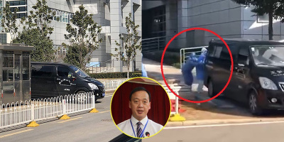 Giám đốc viện Vũ Hán qua đời vì Corona: Vợ khóc theo xe tang của chồng