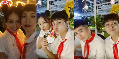Sao Việt trở về thời học sinh khi đi dự tiệc sinh nhật Ngô Thanh Vân