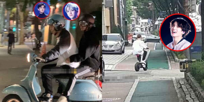 Loạt ảnh thú vị khi các nam thần SM, YG, JYP, Big Hit chạy xe máy