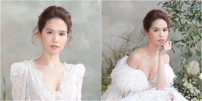Ngọc Trinh diện váy cưới xinh đẹp sau khi công khai bạn trai mới