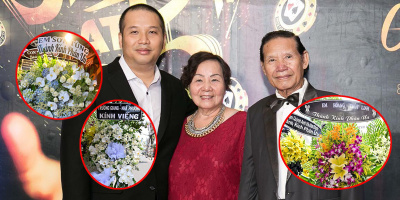 Sao Việt gửi vòng hoa đến viếng bố đạo diễn Quang Huy về nơi an nghỉ