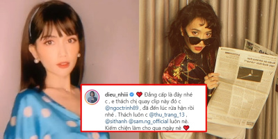 Diệu Nhi và sao Việt nô nức thử sức với phong cách thập niên 80