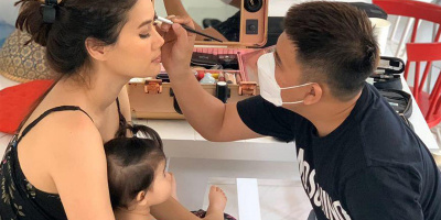 Hình ảnh hậu trường chăm con của loạt mỹ nhân Vbiz đình đám