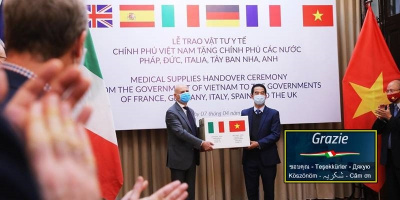 Ý gửi lời cảm ơn các nước đã trợ giúp trong dịch Covid-19