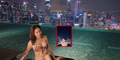 Ninh Dương Lan Ngọc - Chi Dân lộ ảnh đi du lịch ở Singapore?