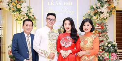 Hậu thông báo có con đầu lòng, Đông Hùng làm đám hỏi với vợ kém tuổi