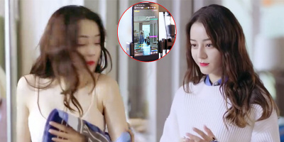 Nhiệt Ba bị mắng vì cởi áo thay đồ khi livestream trong phim