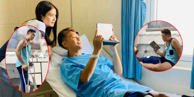 Thanh Duy xuất viện, về nhà nghỉ ngơi sau cú ngã bị chấn thương
