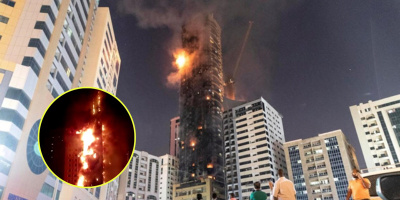 Tòa nhà 48 tầng ở Dubai cháy sáng như đuốc, 7 người bị thương