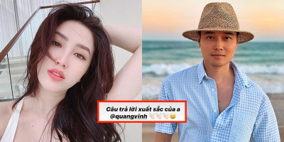 Quang Vinh được Bảo Thy khen xuất sắc với lời đáp trả anti-fan chất lừ