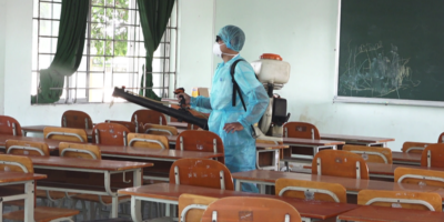Trường học khử khuẩn, sẵn sàng chào đón học sinh quay trở lại
