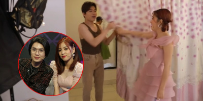 Quang Trung đơ người khi Puka xông vào phòng thay đồ