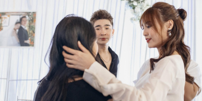 Khoảnh khắc Chi Dân - Lan Ngọc cùng đi dự đám cưới Trường Giang