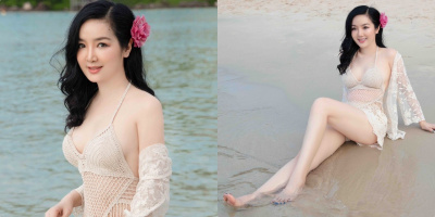 Hoa hậu Giáng My diện bikini, thả dáng căng đét ở tuổi U50