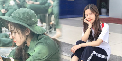 “Nữ thần quân sự” trường ĐH Kinh Tế Quốc Dân tài sắc vẹn toàn gây sốt
