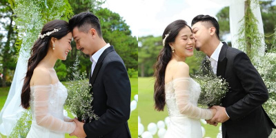 Lâm Vỹ Dạ khoe ảnh cưới ngọt ngào bên ông xã Hứa Minh Đạt