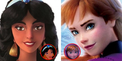 Khi những nàng công chúa Disney được vẽ theo tỉ lệ thật