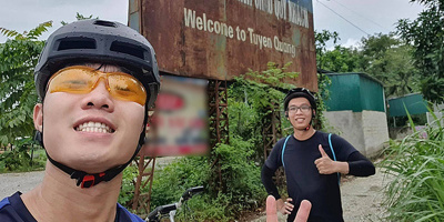 Xuân Trường đạp xe từ Hà Nội về Tuyên Quang