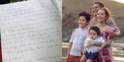 Thanh Thuý "sốc" khi nhận được thư tay từ bạn gái của con trai 11 tuổi
