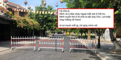 Đăng tin tìm xe rời Hội An giữa mùa dịch, người phụ nữ bị chỉ trích