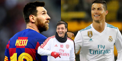 Messi bị phớt lờ ở đội hình trong mơ của Mesut Ozil