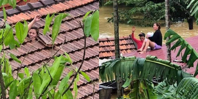 Thanh niên giúp bà mẹ và em bé 1 tháng tuổi thoát nạn trong cơn lũ