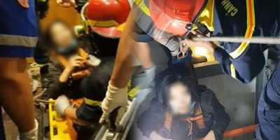 Giải cứu thành công cô gái mắc kẹt trong thang máy bị rơi ở quận 10
